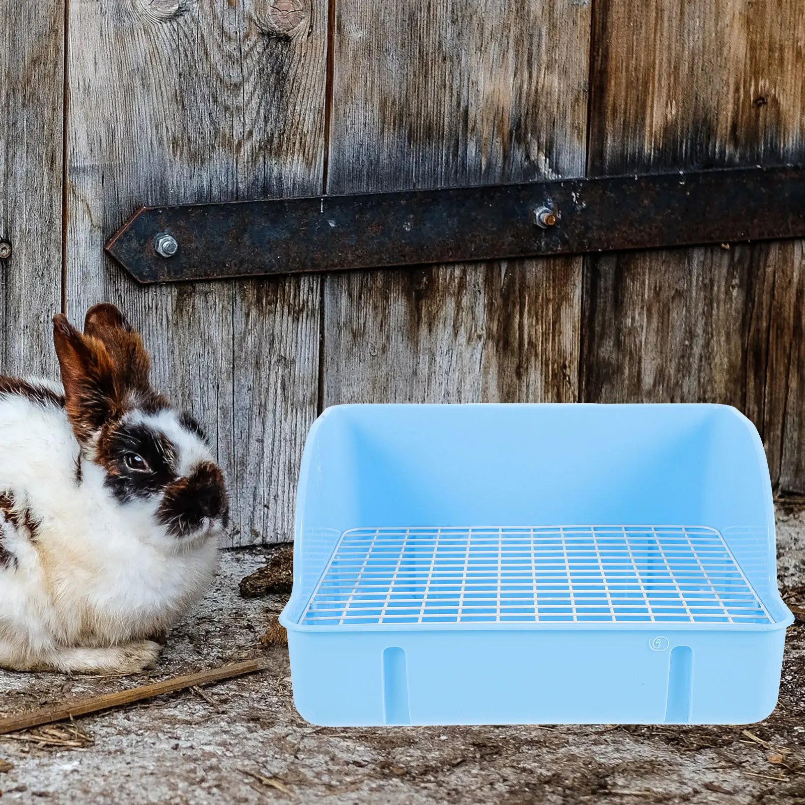 

Large Rabbit Pet Toilet Box Plastic Potty Tray Easy Clean Guinea Pig Hamster Small Animal Litter Rat Litter Box