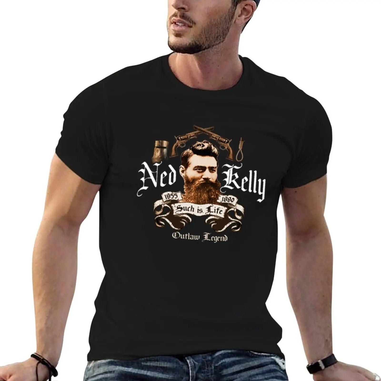 

Ned kelly T-Shirt t shirts for man graphic funny t shirt man casual T-Shirt
