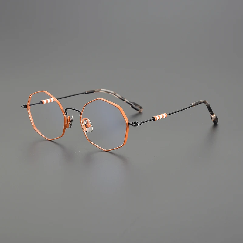 Hoge Kwaliteit Vintage Titanium Ronde Bril Frame Japanse Stijl Handgemaakt Voor Mannen Vrouwen Ontwerper Merk Retro Mode Eyeglasse