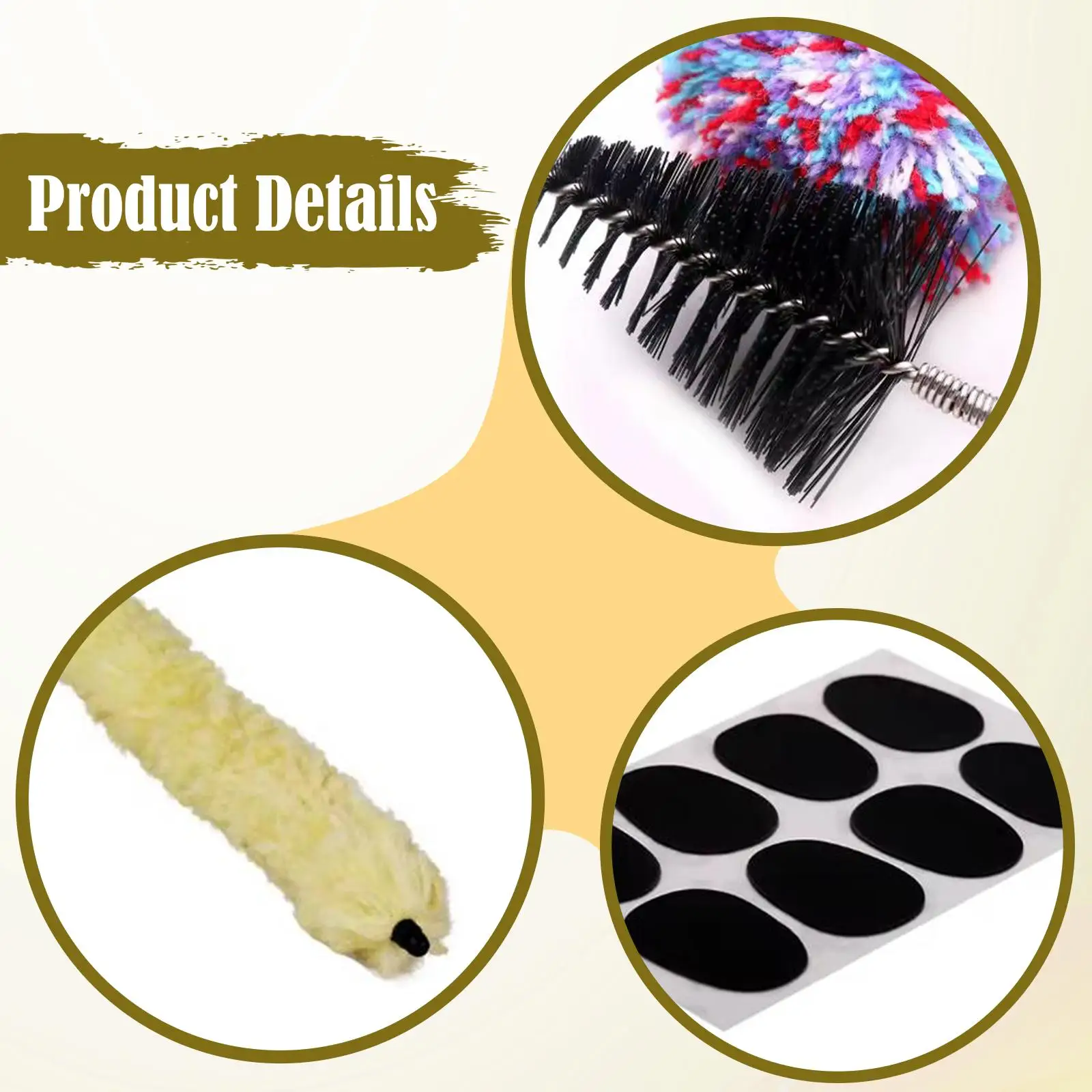 Saxophone Cleaning Kit Portable Maintenance Set for Musicians Students Flute