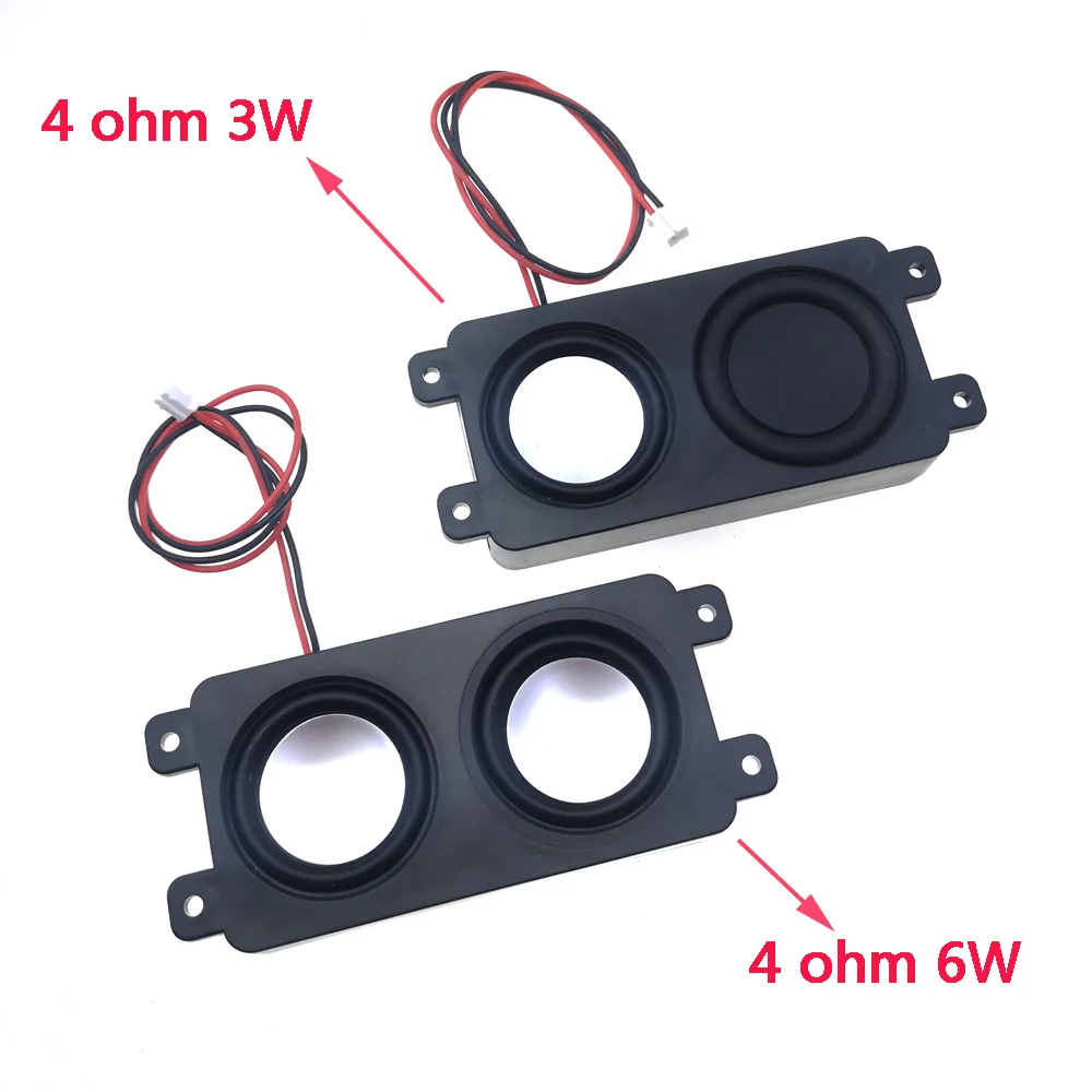 Audio Portable Speakers LED TV Speaker 4 ohm 3w 4 ohm 6w Double Diaphragm Bass Computer Speaker DIY For Home Theater