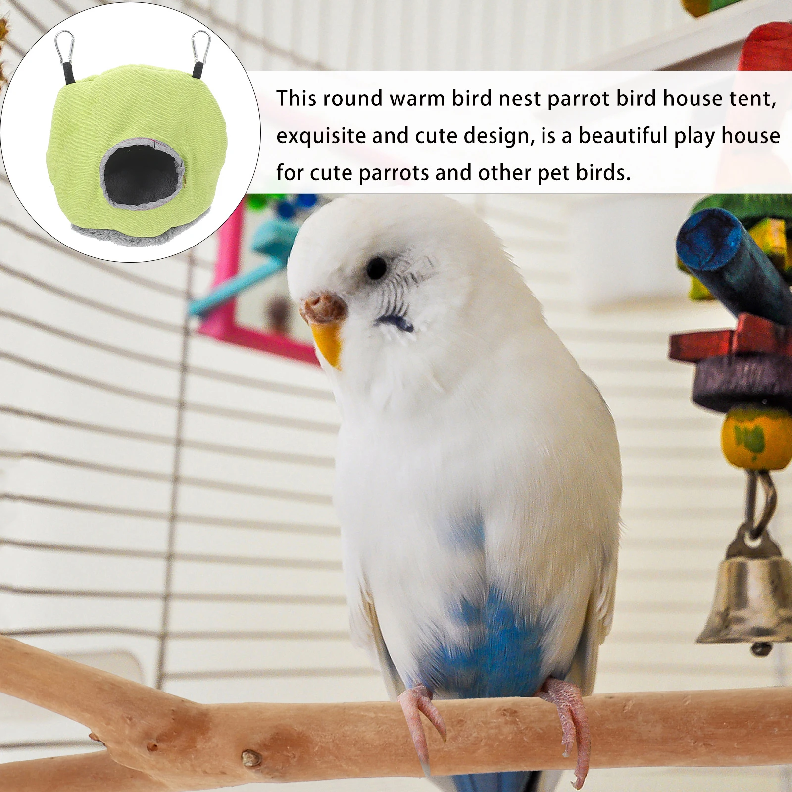 

Adorable Warm Birds Hammock Premium Parrot Tent Cozy Nesting House For Pet Birds