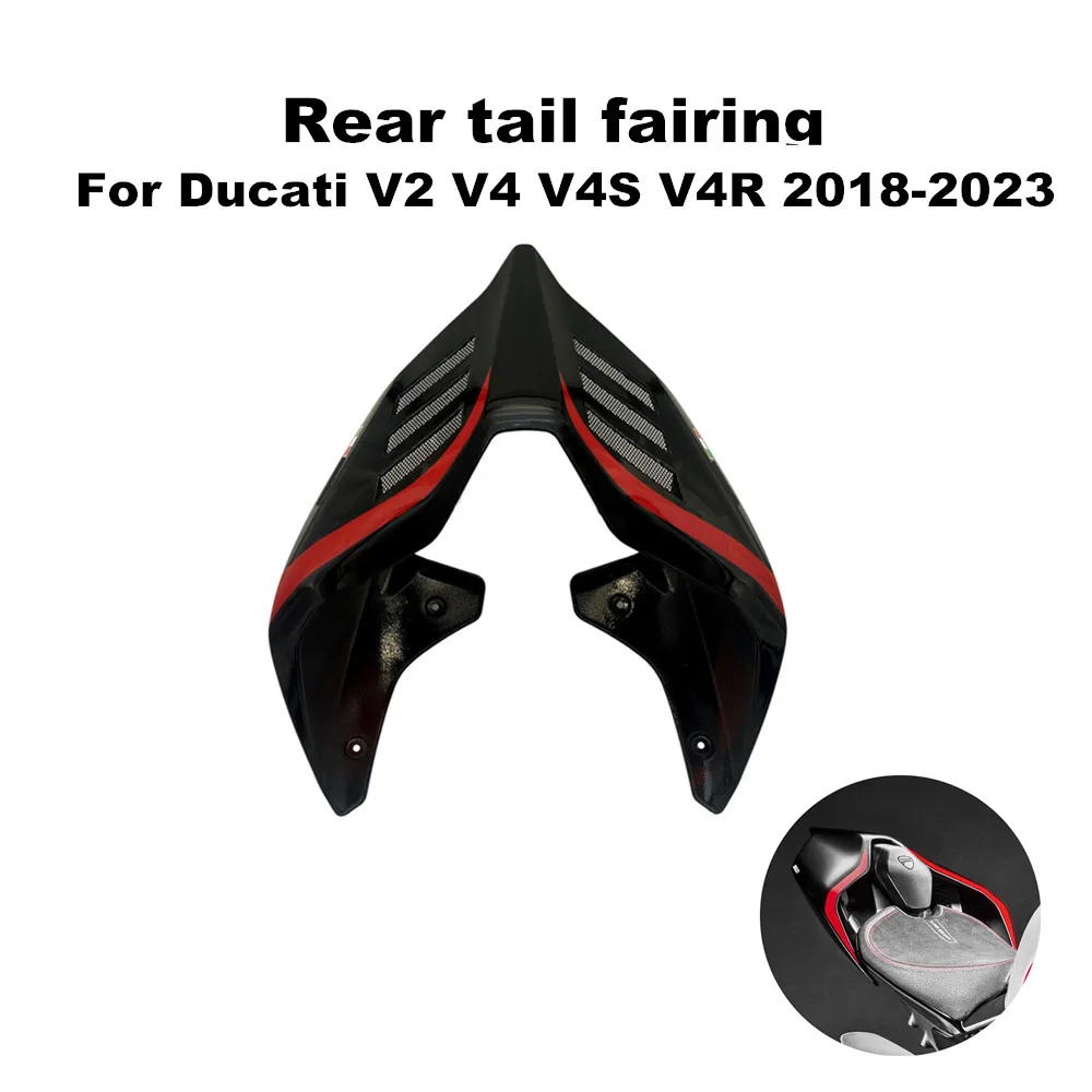 

Suitable for Ducati Streetfighter Panigale V2 V4 V4S V4R 2018-2023 Motorcycle High Quality ABS Black Rear Seat Tail Cover