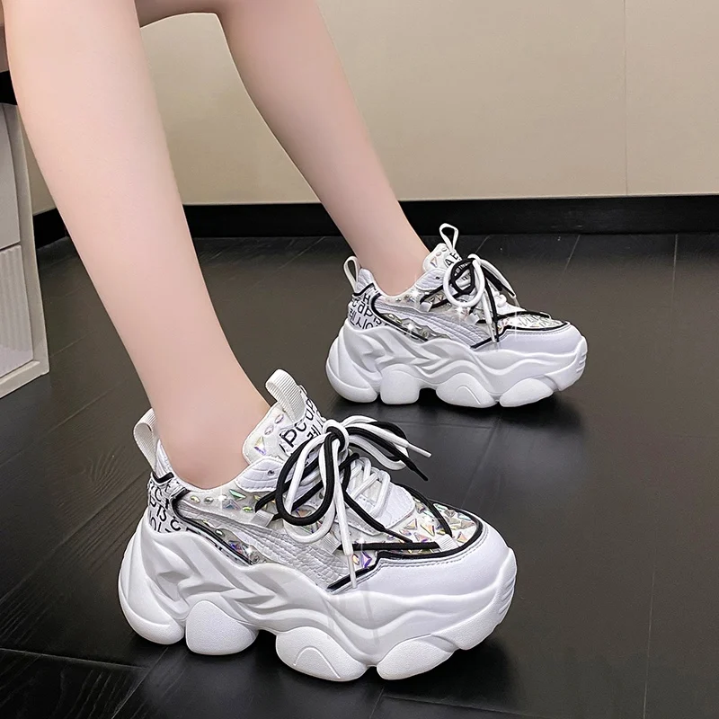 2022 Women Casual Sneakers Comfortable Platform Wedges Trainers Trend Chunky Color Matching Buffalo Shoes Running Sport Shoes