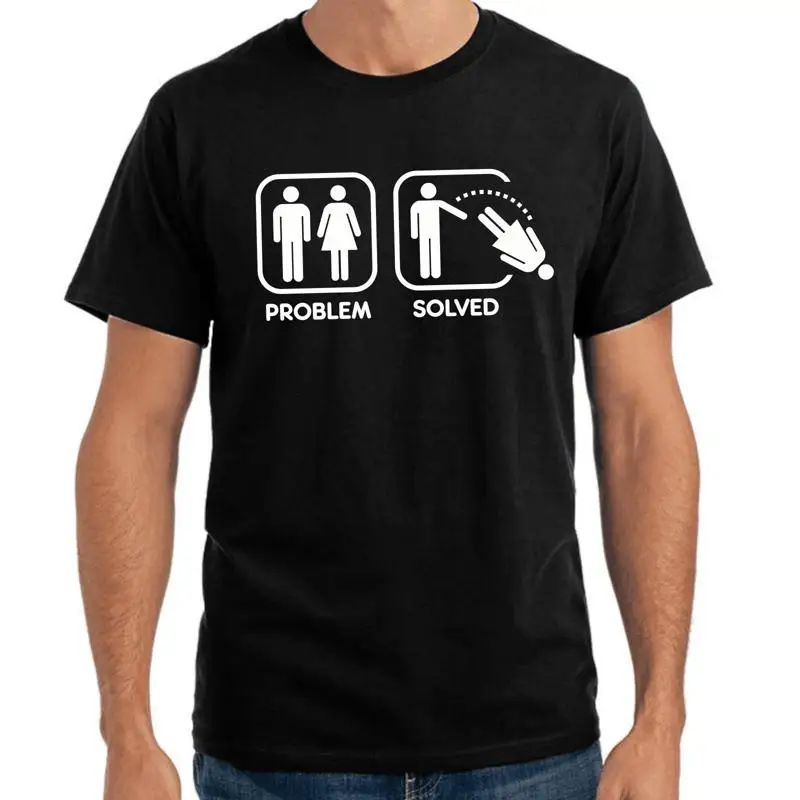 Problem gelöst Homme Femme Séparation Pr zas Cadeau Fun Comedy Fun T-Shirt