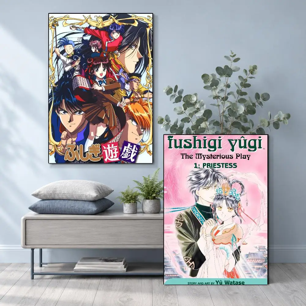 Enchanting Nostalgic Anime F-Fushigi Yugi Yuuki Miaka Poster Frameless PP Self Adhesive Aesthetic Room Gift Decor
