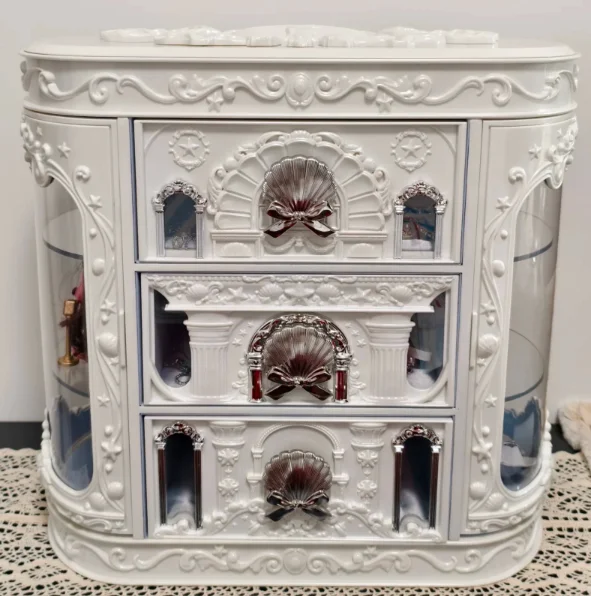 Shell Pearl Jewelry Box Desktop Display Empty Storage Case Cosmetics Not Included