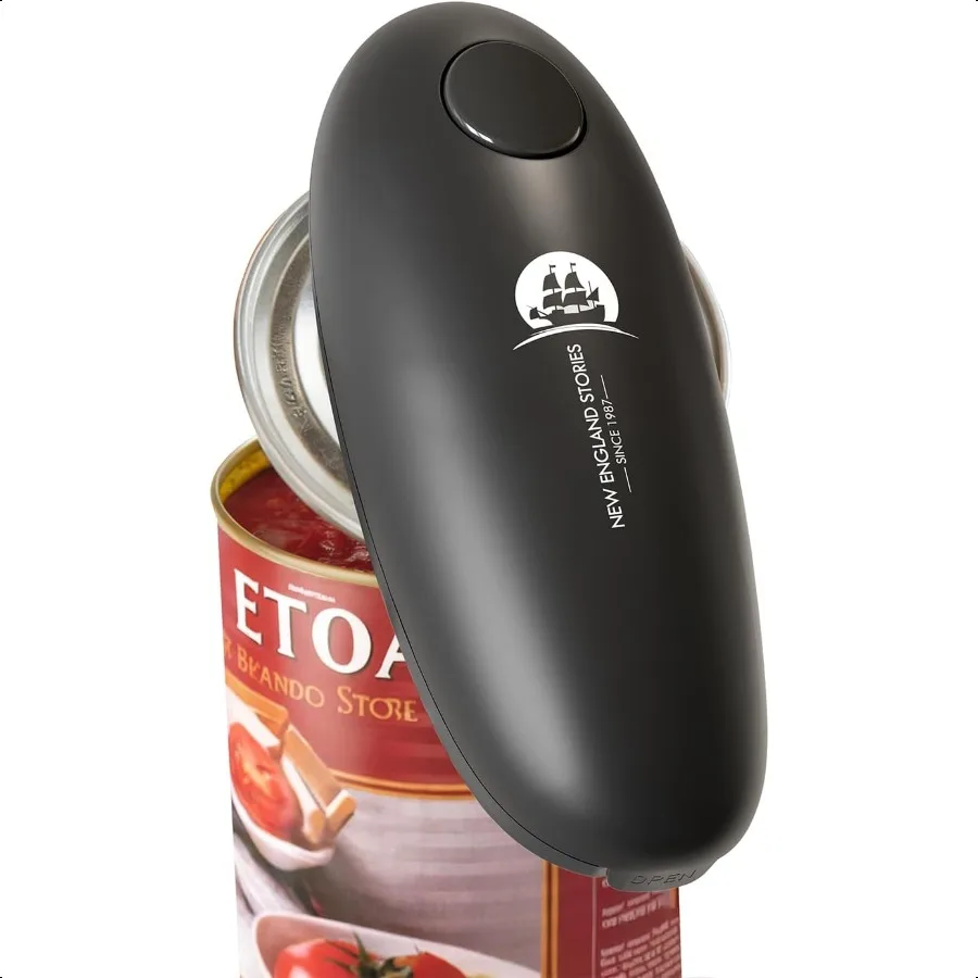 

Automatic Electric Can Opener HandsFree Operation Smooth Edge Cutting Battery Powered for Effortl Opening