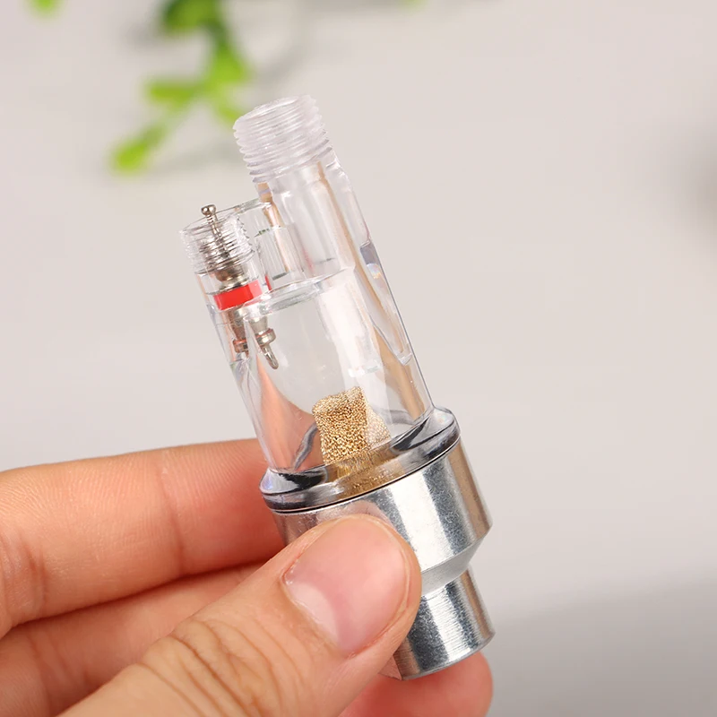 

Аксессуары для аэрографов Линейный мини-воздушный фильтр Ловушка для воды подключается напрямую на шланги для аэрографов с резьбой 1/8 дюйма