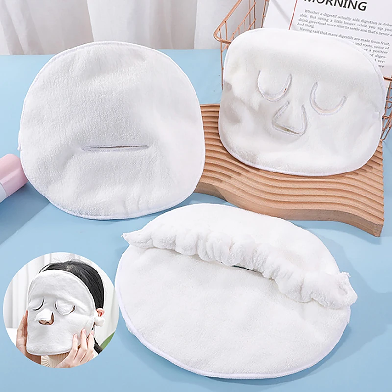 Skin Care Mask Cotton Hot Compress Towel Wet Compress Steamed Face Towel Opens Skin Pore Clean Compress Beauty Facial Care Tools