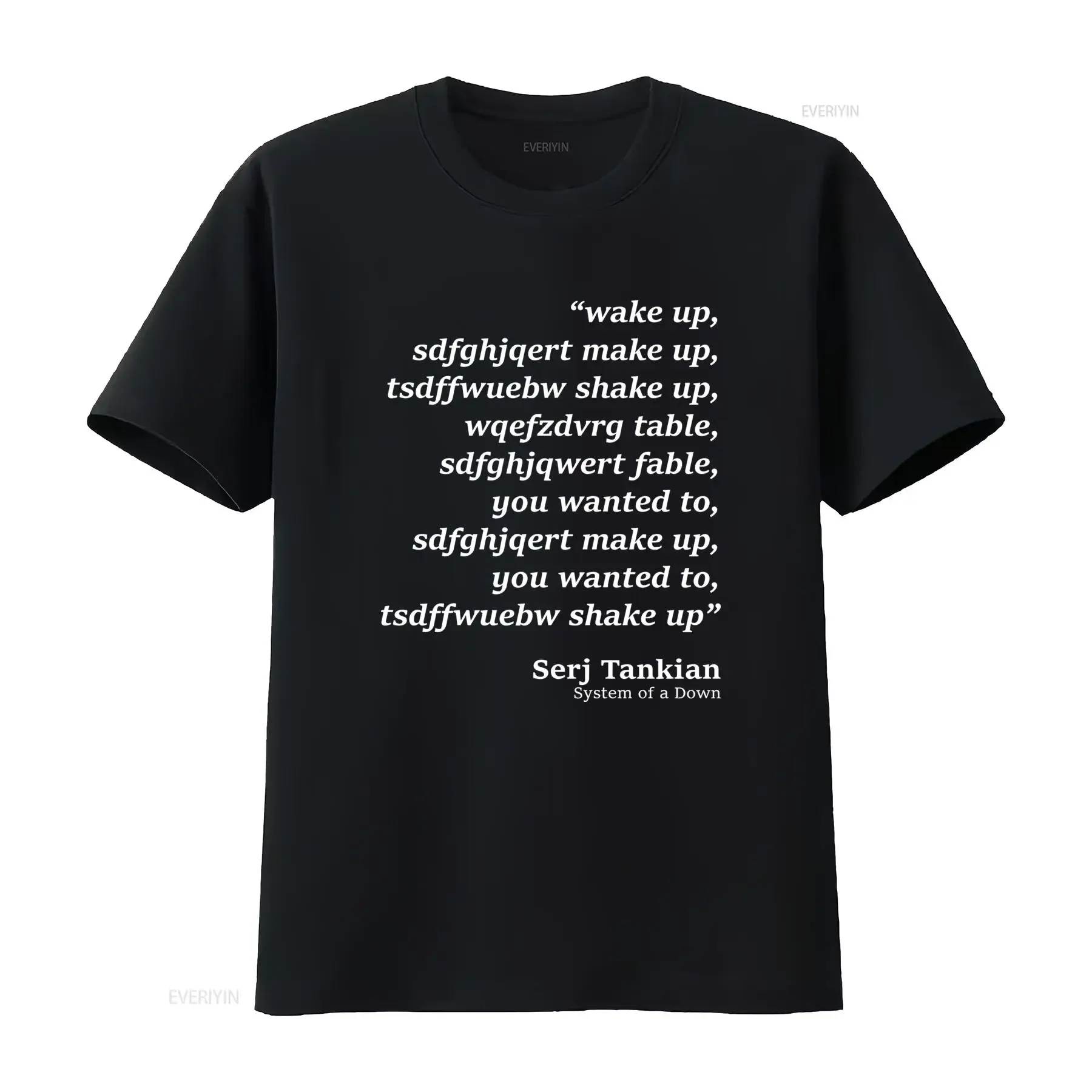 ' System Of A Chop Suey Parody T Shirt Iconic Song Album Print Merch for Heavy Metal Fans Track vintage Washed Soft
