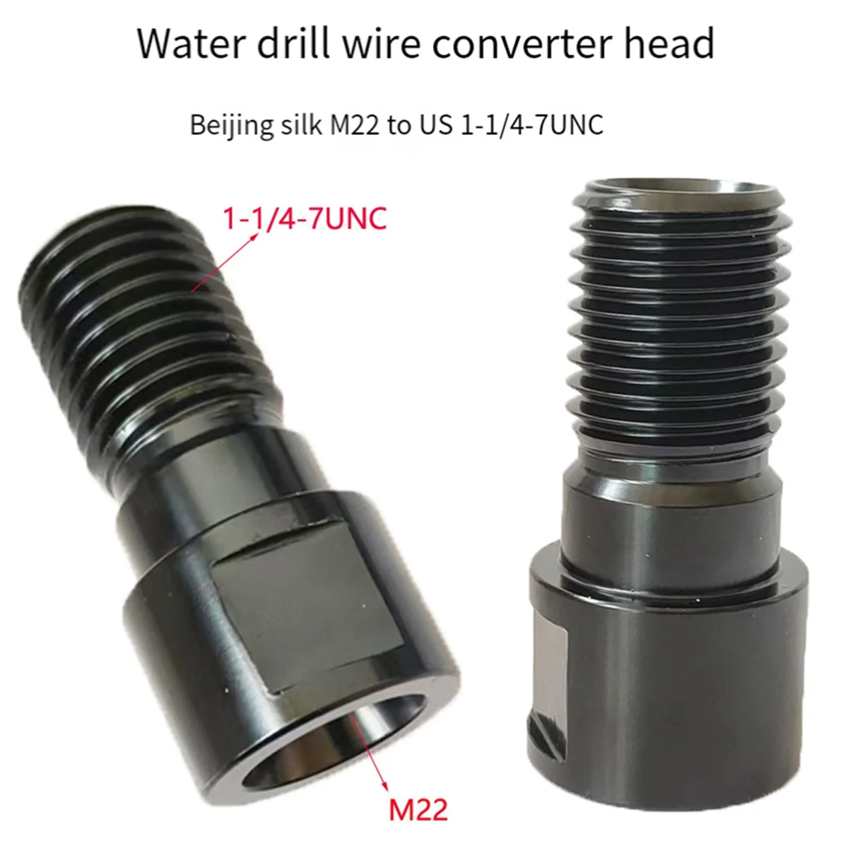 Разъем адаптера 1-1/4-7 дюймов UNC к M22 Алмазные колончатые сверла Быстроразъемное соединение