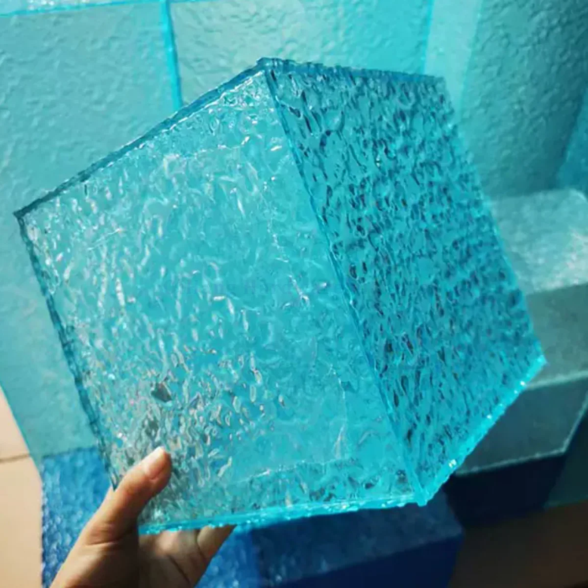 Farbenfrohe Stein- & Wasserwellen-Acrylplatte, Moderne Schaufensterdekoration, Display-Ständer Trennwandmaterial für DIY-Verarbeitung