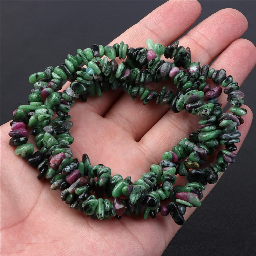 New Arrival Green Epidote Stone Bead Zoisite Jaspers Irregular Shape Loose Spacer Beads For Jewelry Making DIY Bracelet Necklace