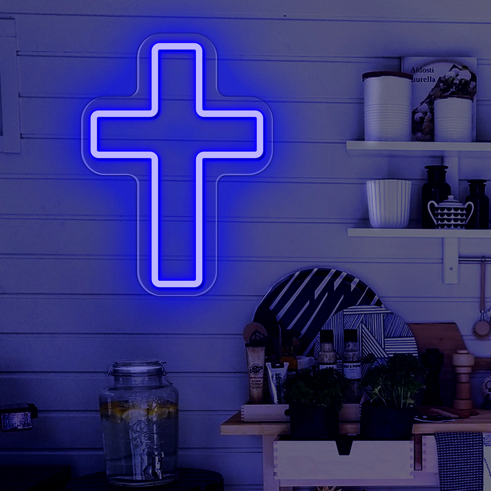 Imagem -05 - Jesus Neon Sign Led Cross Shaped Usb Wall Art Lâmpada Suspensa para Holiday Bar Festa de Casamento Clube Decoração do Quarto de Casa Presentes de Natal