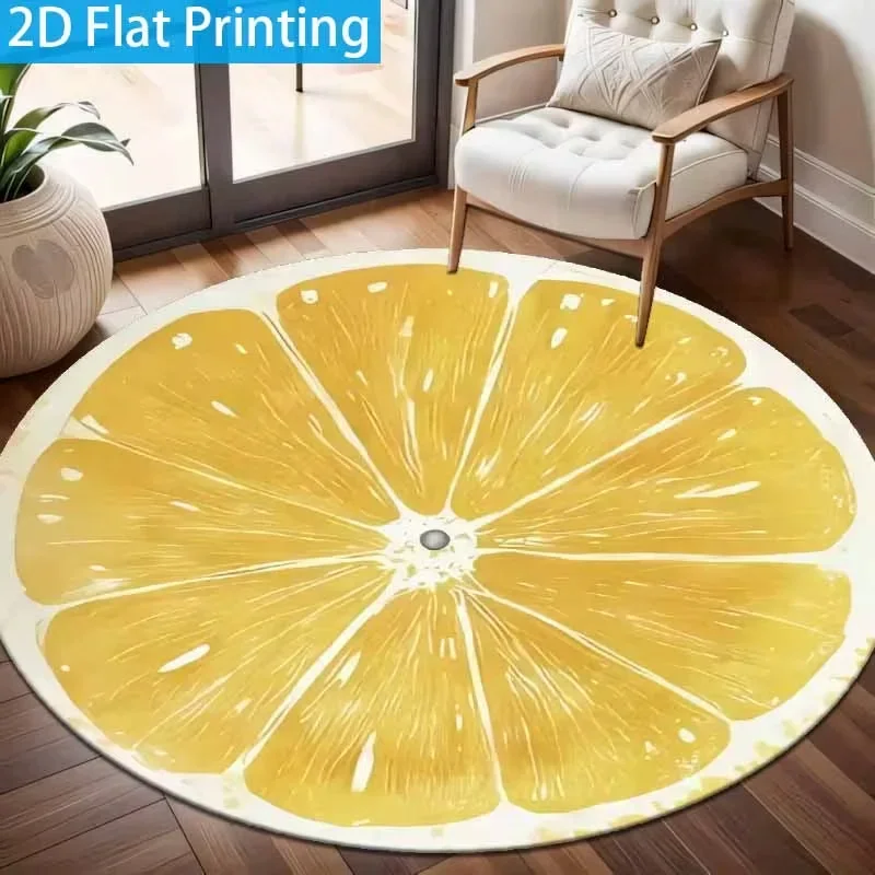 Boho Rainbow Desert Landscape Round Area Rug - Vibrant Boho Chic Nursery Floor Mat small rug for dorm room