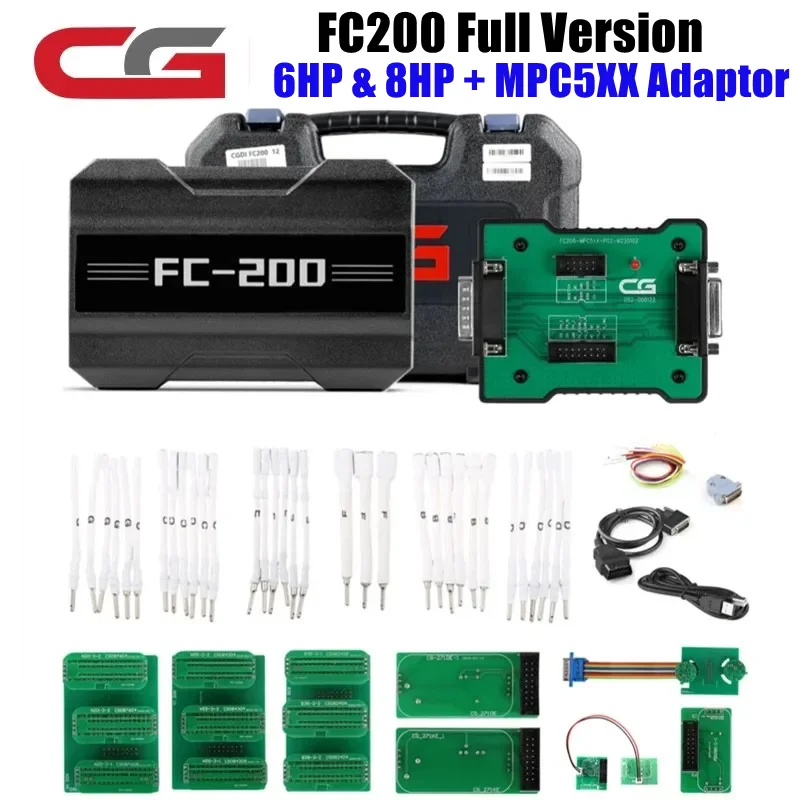 CG CGDI FC200 ECU Programmer Full Version with 6HP 8HP/MSV90/N55/N20/B48/B58 and MPC5XX Adapter Set for EDC16/ME9.0