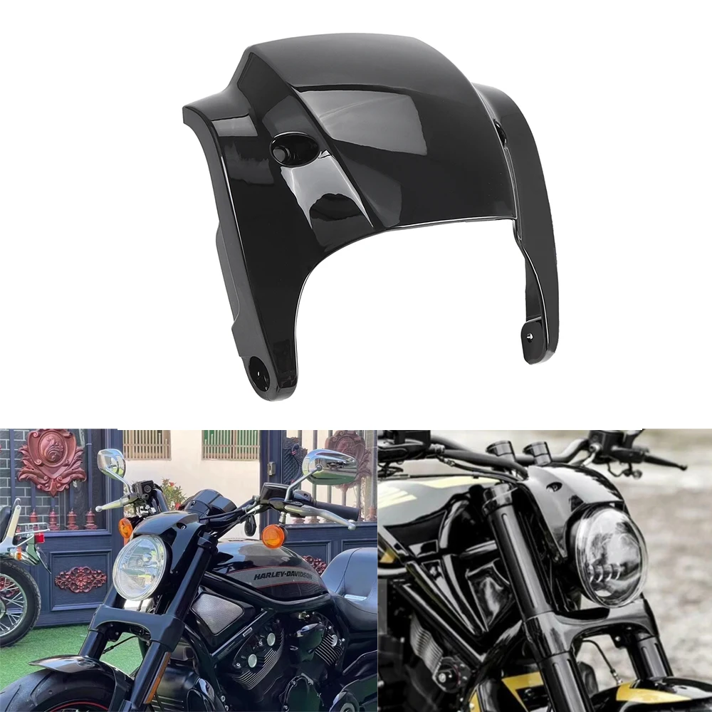 

Black Motorcycle ABS Front Headlamp Headlight Fairing Cover For Harley V-Rod V Rod Night Rod Muscle 2012-2017