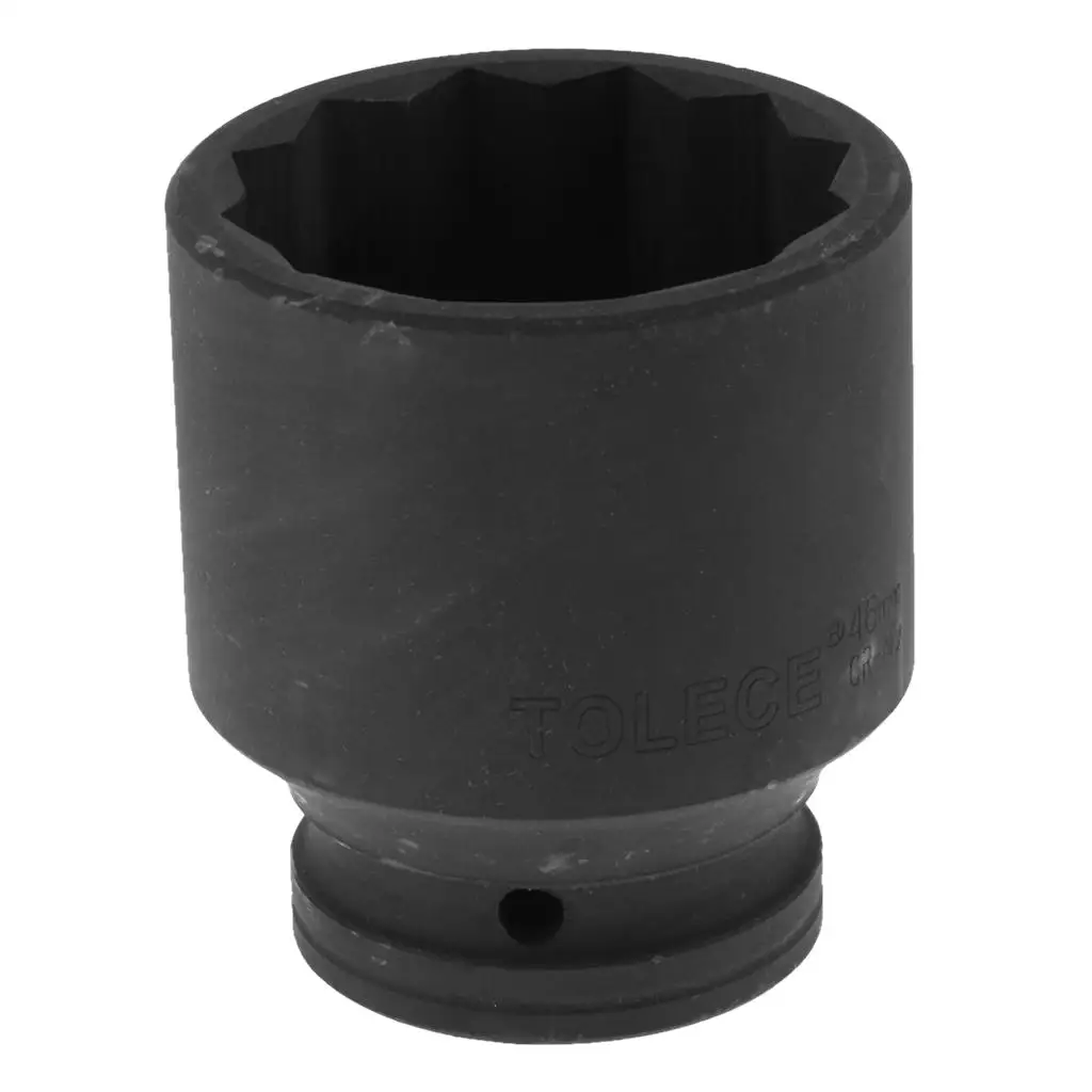 6 Point Single Hex Socket Black Metal Durable Square Drive 12v Socket for Cars Mechanic Tool Set