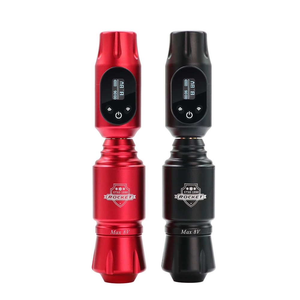 

Беспроводная тату-машина, полный комплект, вращающаяся регулируемая скорость, интерфейс RCA, ракетный мини-набор мощности для татуировки для боди-арта