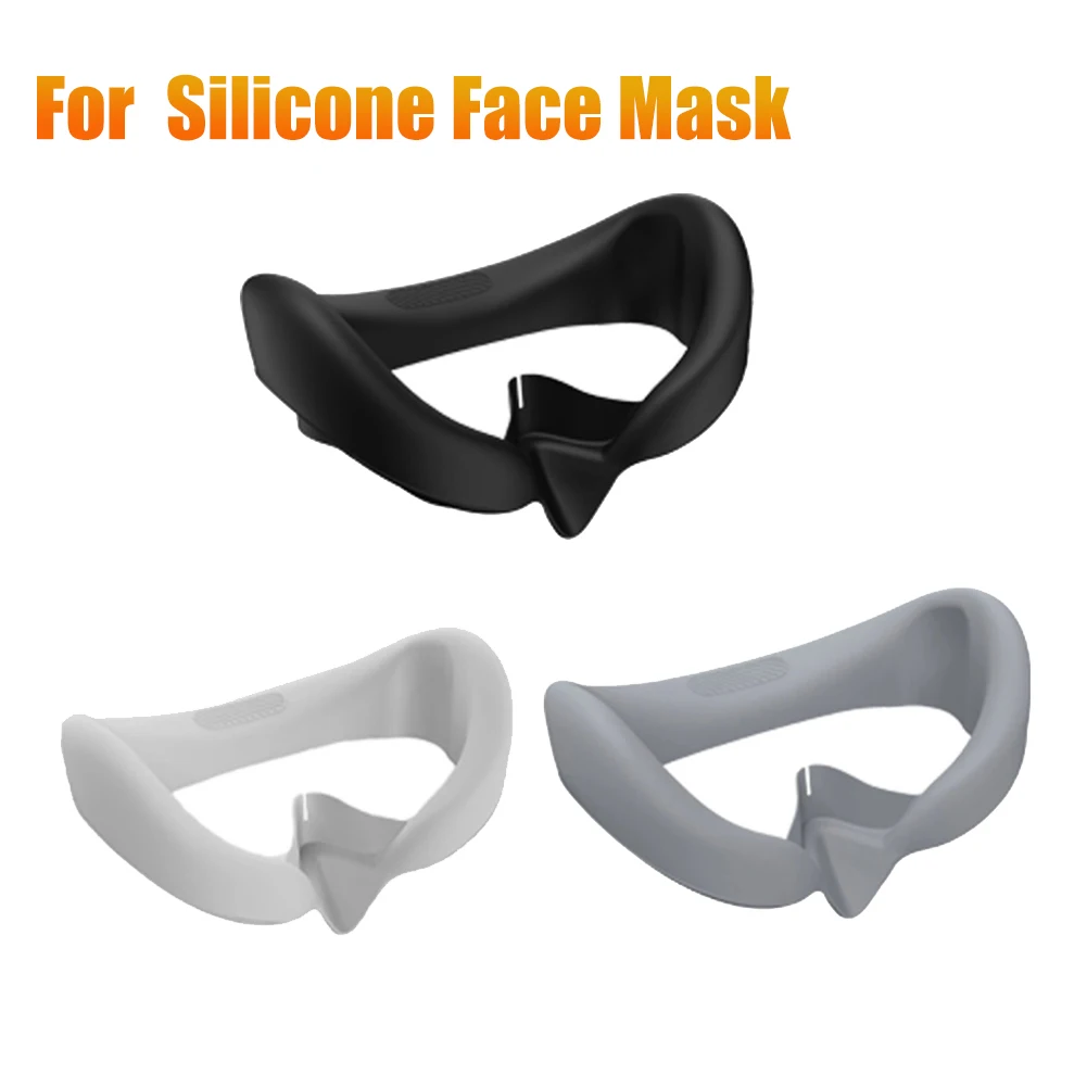 Eye Pad for Pico 4 Silicone Replacement Face Mask Protective Case Anti-Sweat Mask Accessories(White)