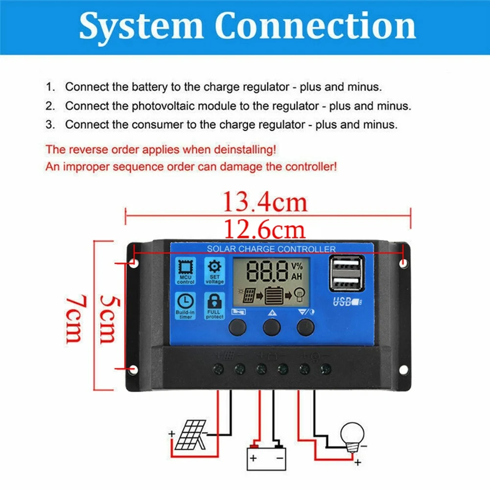 1000W Solar Panel 12-18V Solar Cell Solar Panel for Phone RV Car MP3 PAD Charger Outdoor Battery Supply B