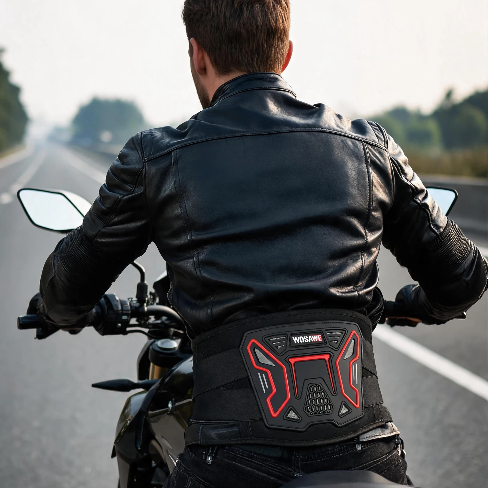 حزام دعم الخصر والكلى من WOSAW - مراجعة Motorcycle Kidney Belt Riding وسعره