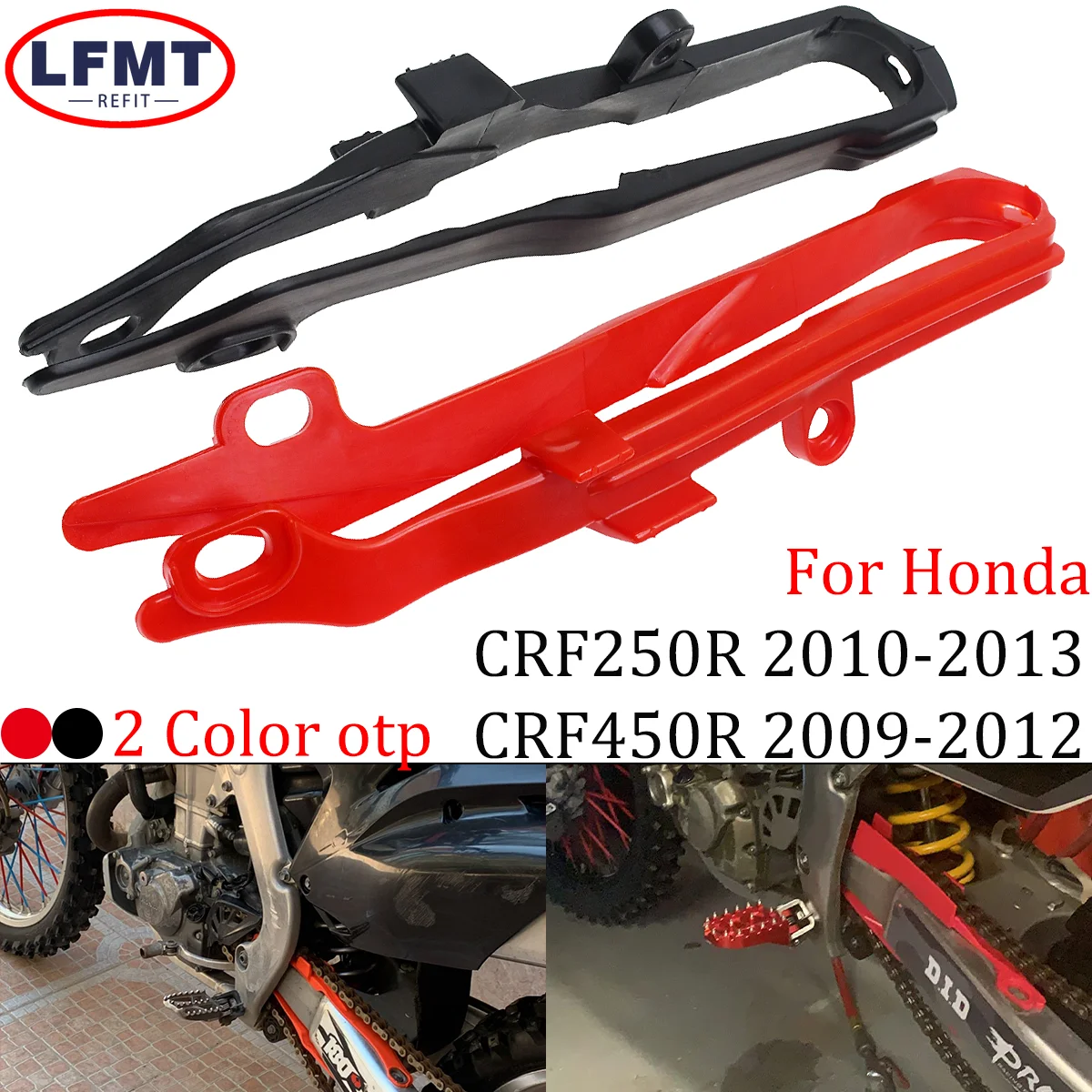 

For Honda CRF250R CRF450R CRF 250R 450R 250 450 R Dirt Pit Bike 2009-2013 Motorcycle Swingarm Chain Slider Guide Guard