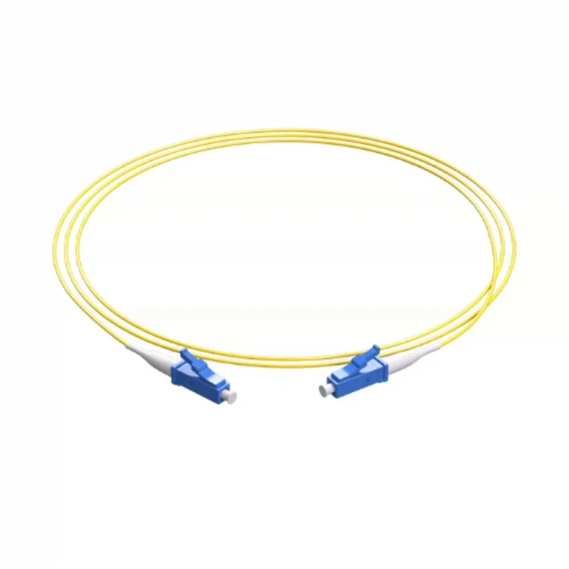 Patch Cord Lead LC to LC UPC SM 0.9mm Simplex Yellow Cable 10PCS/Lot GoodFtth