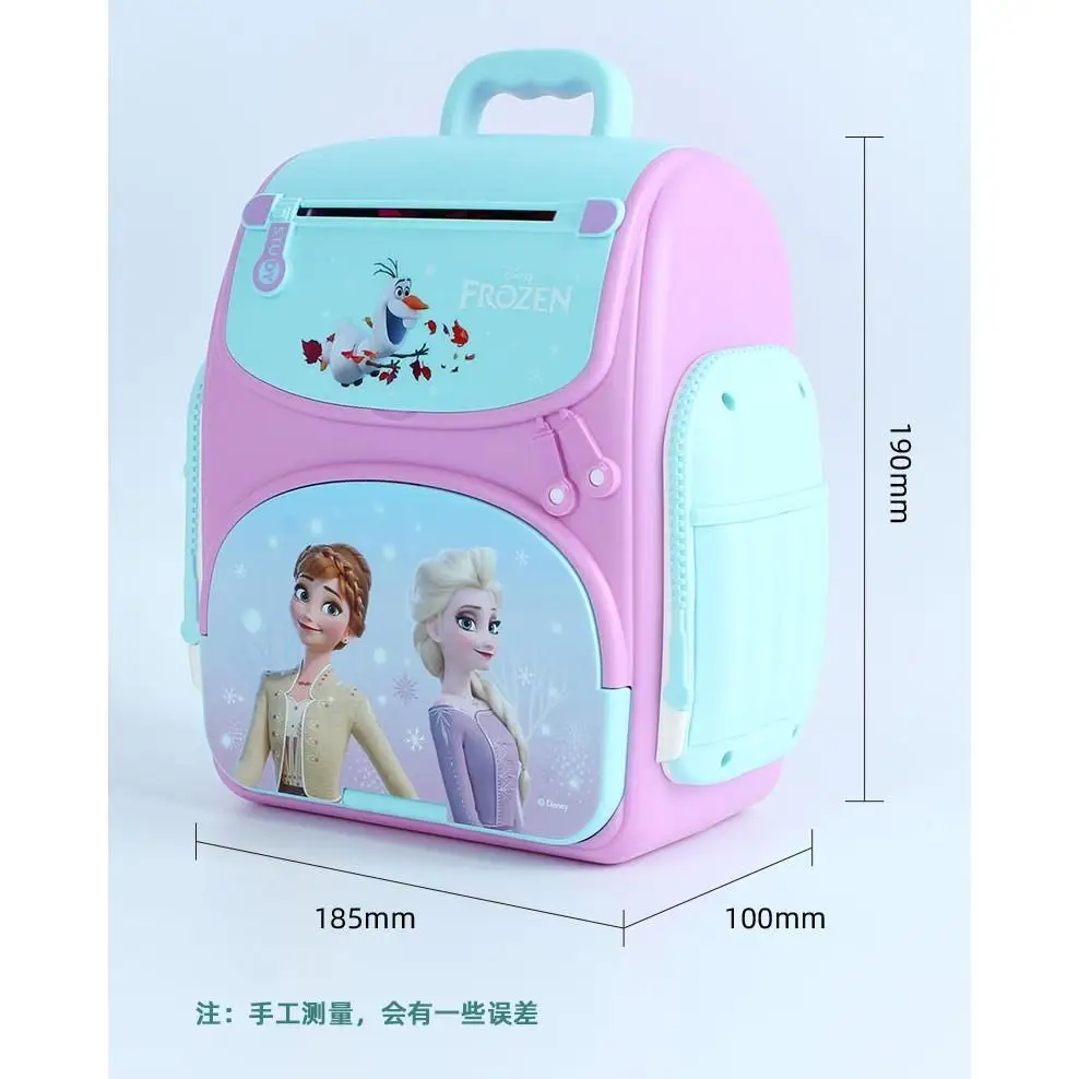 Disney girls frozen 2 fingerprint bank Backpack princess elsa password box storage box Action Figures girl gift Creativity toy