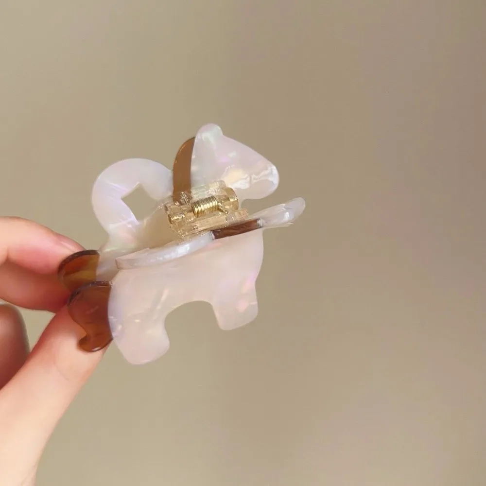 

2 PCS Acetate Hair Clip Horse Shark Clip Barrettes Hair Accessories Acetic Acid Hairpins Waterproof Rhinestone Foal Side Clip