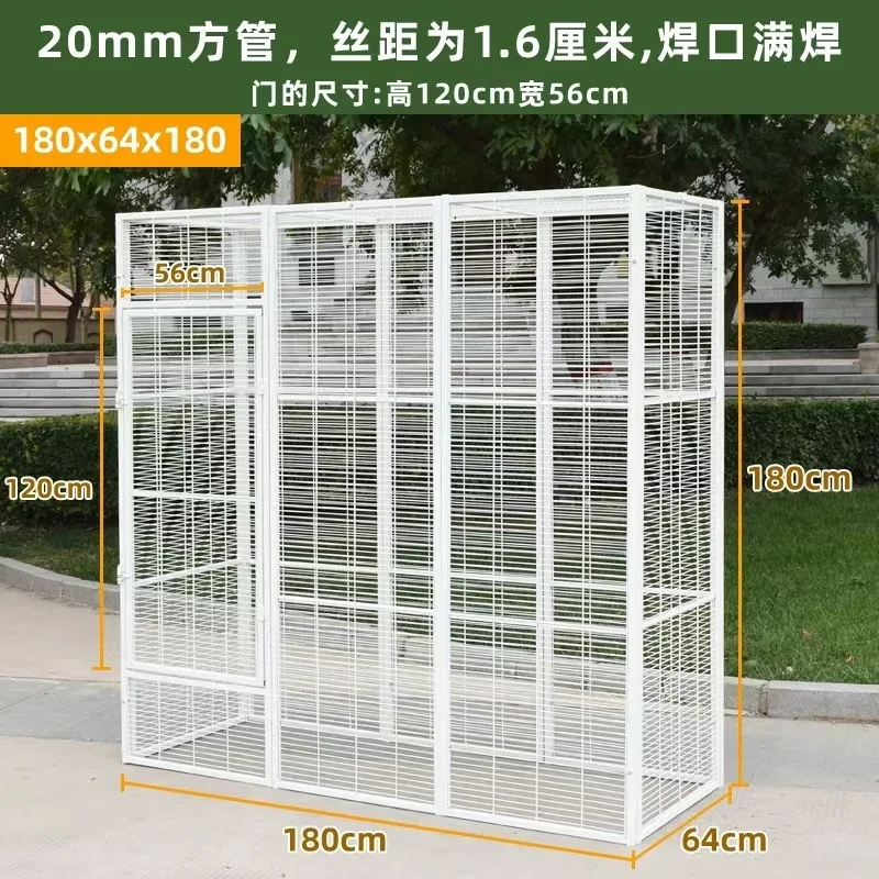 

Manufacturer customizes free space cat cage splicing bold encryption pigeon cage free villa cat cage