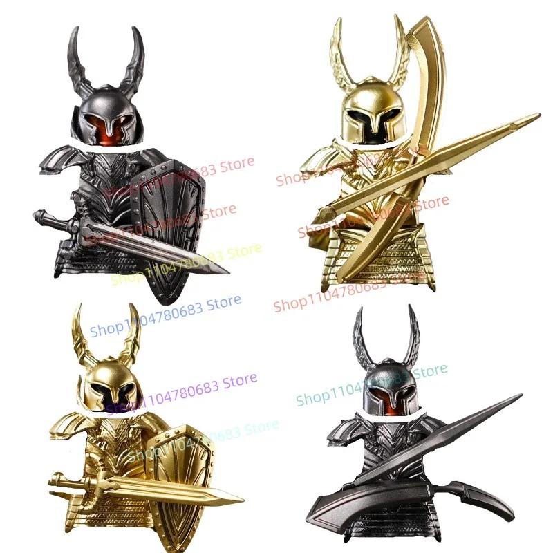 MOC Building Blocks Mini Figure Model Ancient Style Knight Armor Shield Accessories Trendy Toy Display Collectible Toy Gift