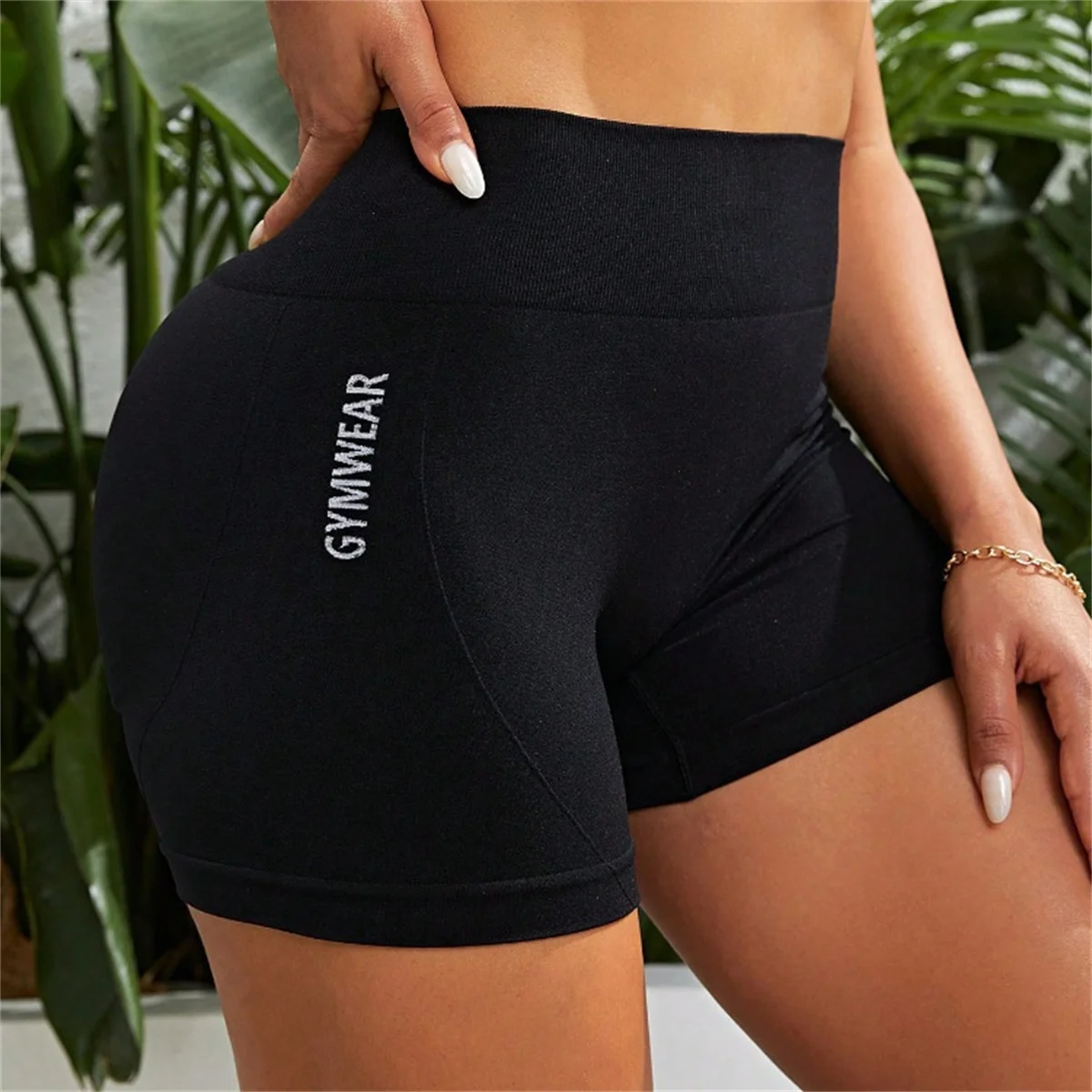 Women High Waist Butt Lift Sports Short Pants High Stretch Qyuick-Drying Breathable Yoga Shorts Athletic Tights