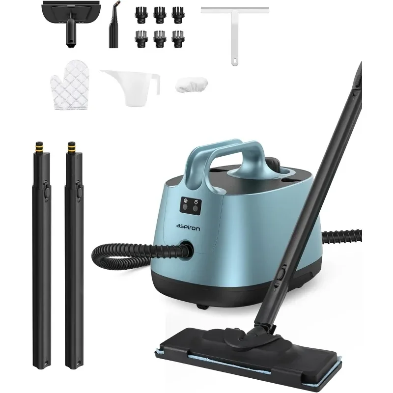 

Steam Cleaner, Aspiron Upgrade Steamer with 21 Accessories, Portable Multipurpose Steam Cleaners, Quick Heating,1.5L Capacity