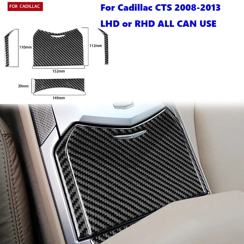 Window Lift Panel Decoration Cover Trim for Cadillac CTS 2008 2009 2010 2011 2012 2013 Car Interior Accessories Carbon Fiber