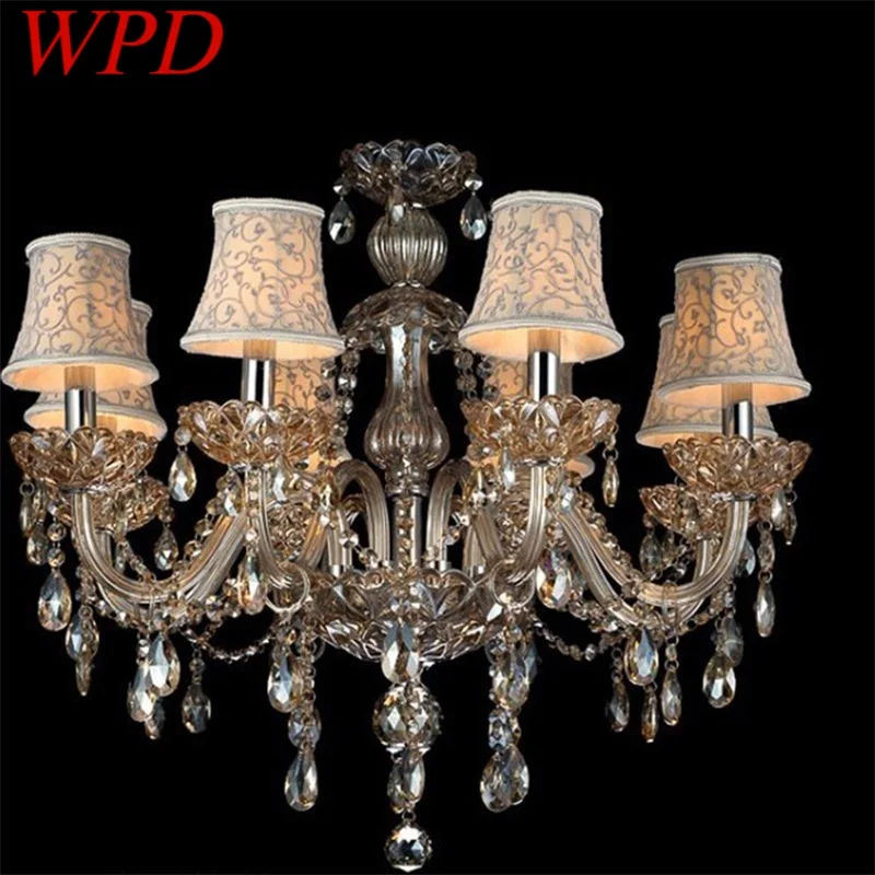 

WPD Modern Luxury Chandelier Lamps LED Crystal Pendant Hanging Light Fixtures for Home Hotel Villa Hall