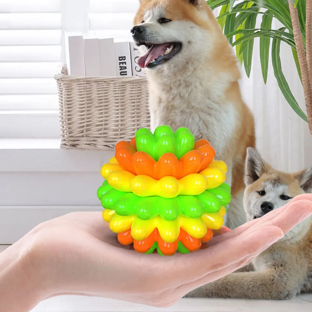 Juguete colorido para mascotas para perros pequeños, medianos y grandes, diseño multifuncional para entrenamiento Total de compromiso para juegos interactivos en interiores
