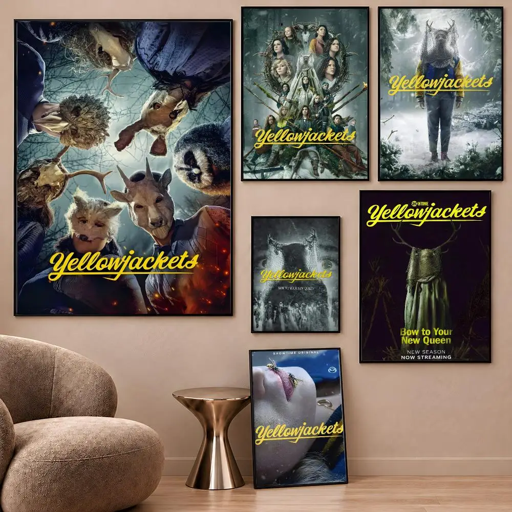 Series Yellowjackets Shauna Misty Lottie Poster Aesthetic Wall Art Poster HD Waterproof PP Self Adhesive Bedroom Dorm Room Decor
