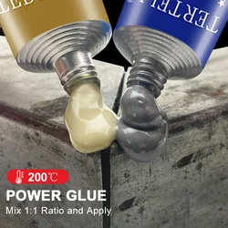 High Strength Metal Repair Glue Cold Welding AB Casting Adhesive Heat Resistance Liquid Metal Welding Filler Strong Glue
