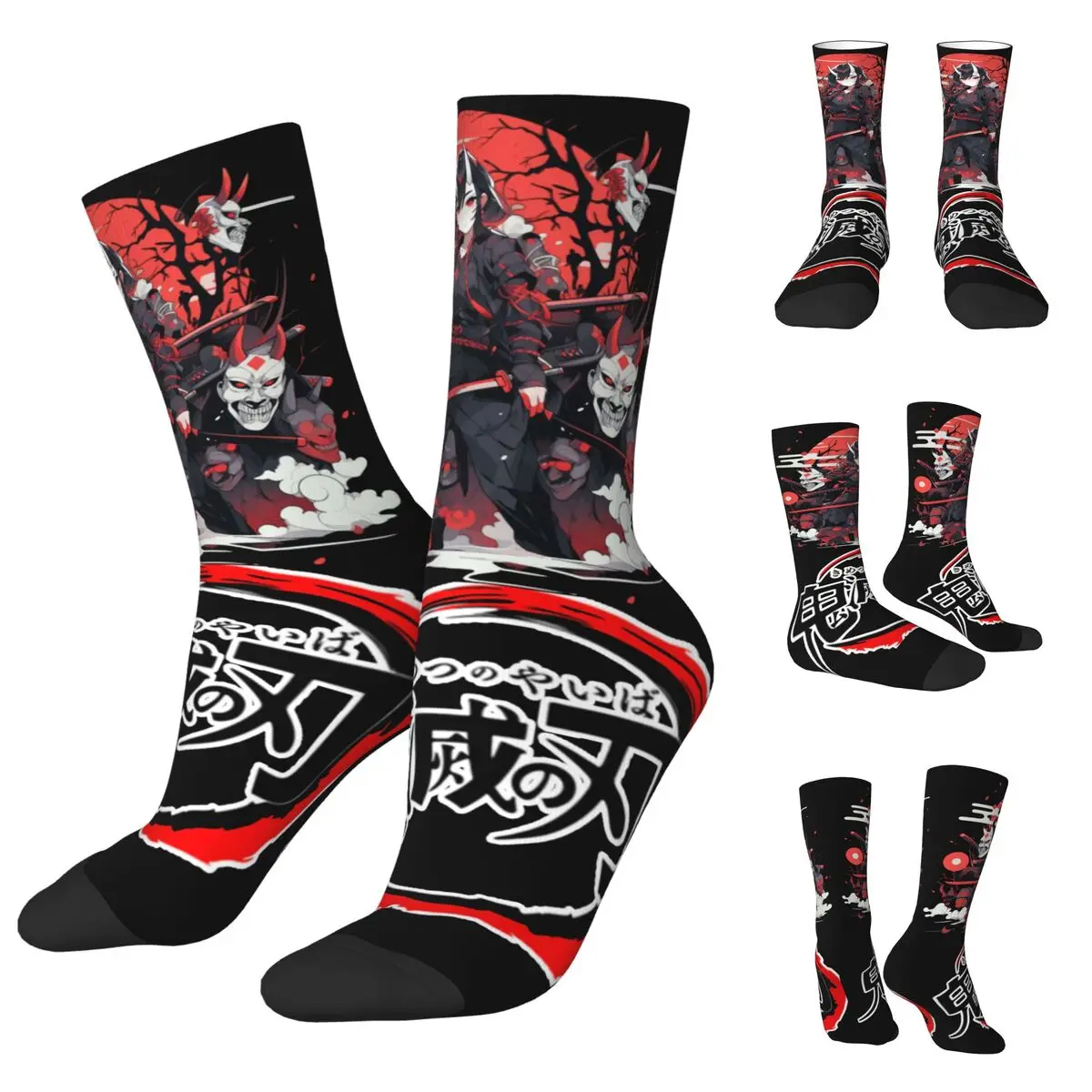 

3D printing cosy Unisex Socks,Outdoor DEMON SLAYER Interesting Four Seasons Socks