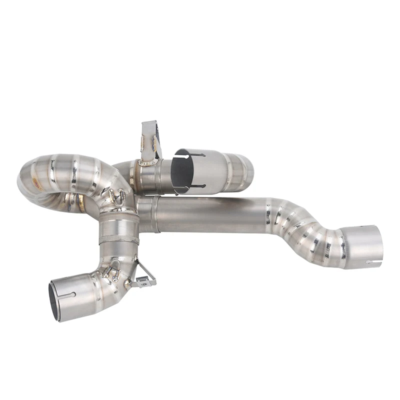 For Ducati Multistrada V4 V4S 2021-2024 V4S Sport V4 Rally Motorcycle Exhaust System Mid Link Pipe Silp On Stock Titanium Alloy
