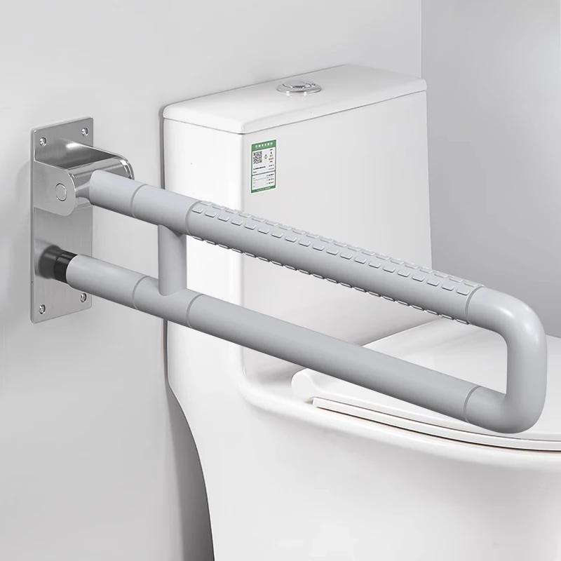 

Stainless Steel Safety Grab Bars for Bathroom Items Shower Handle, Upturn Fold Hand Grip, Support Rail, Patients Aid Bathtubs