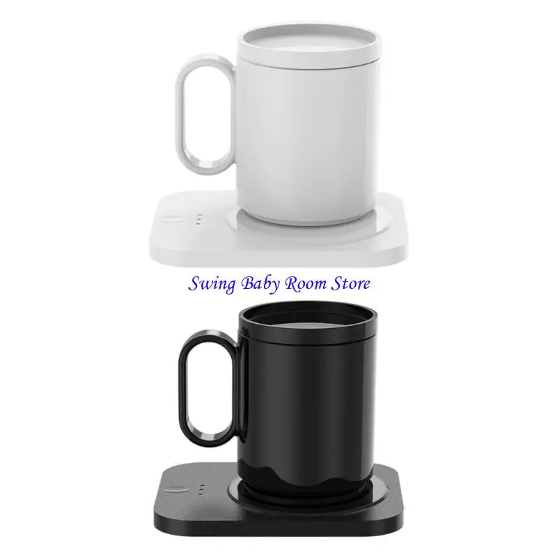K1AD Mug Warmer Electric Coffee Mug Warmer with Timer Coffee Cup Warmer for Desk 3 Temperature Control Coffee Accessories