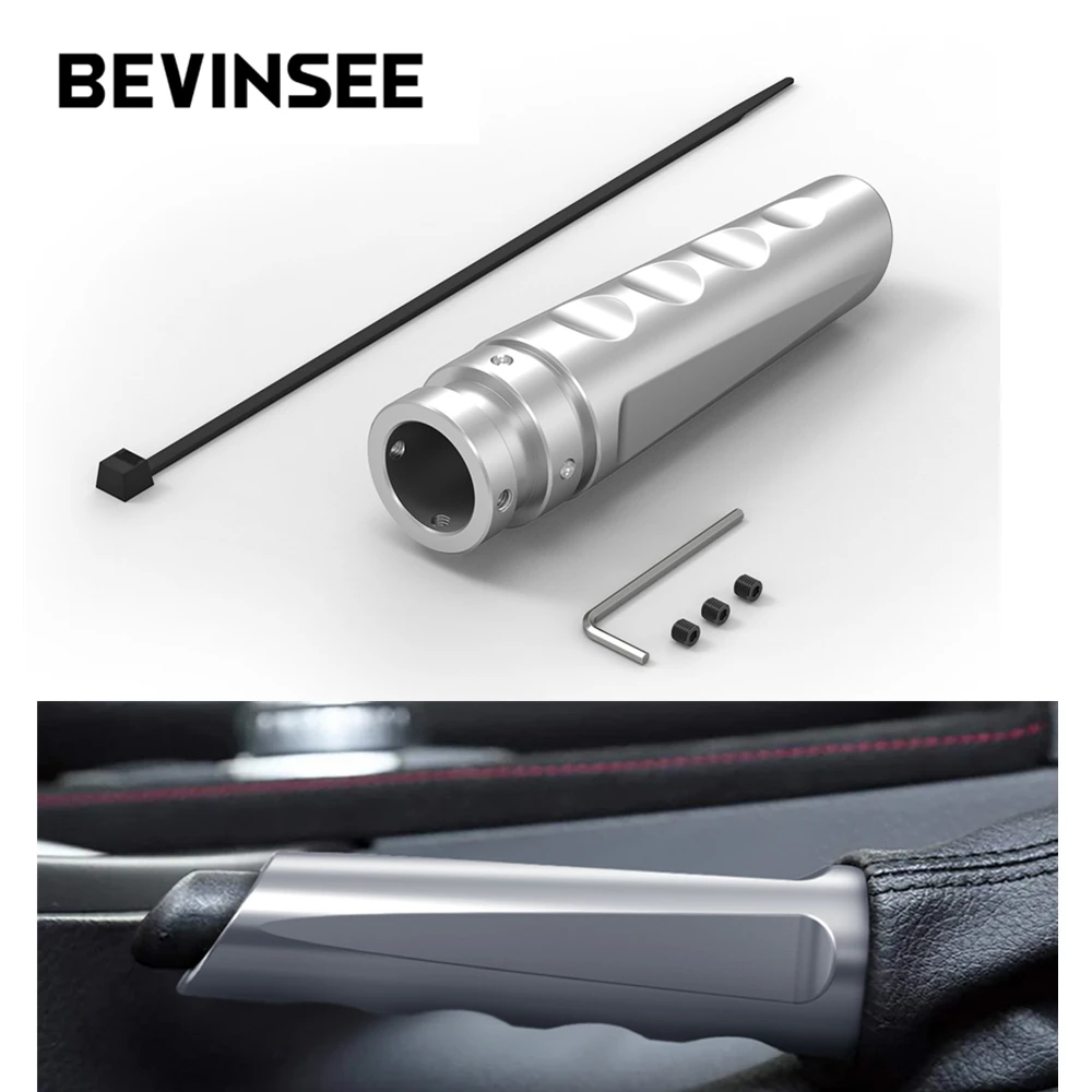 BEVINSEE Hand Brake Handle Cover For BMW E36 E46 M3 F30 E39 E34 E60 M5 E87 E65 Z3 Z8 X3 X5 