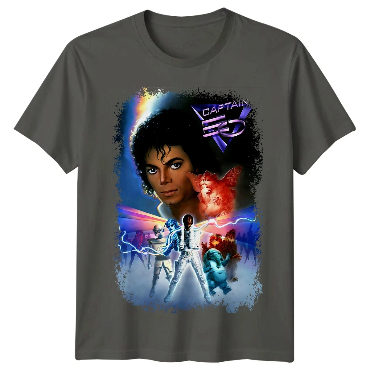 Captain EO (1986) Movie Poster Inspired T-Shirt Retro 80s Tee Unisex  Streetwear Graphic T Shirts
