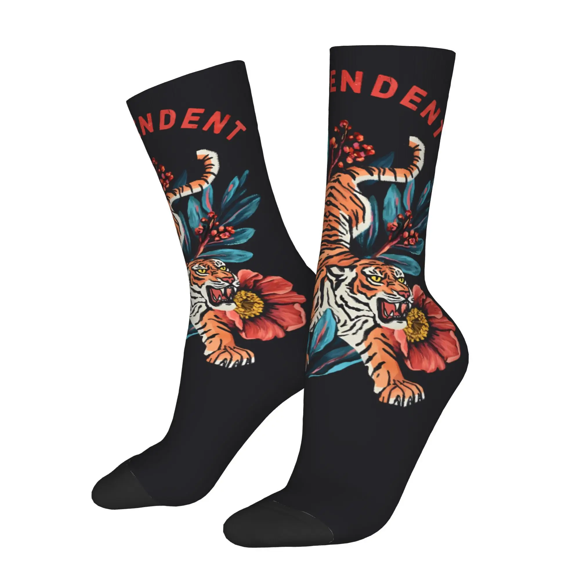 

Tiger Sock Printed Man Polyester Fashion