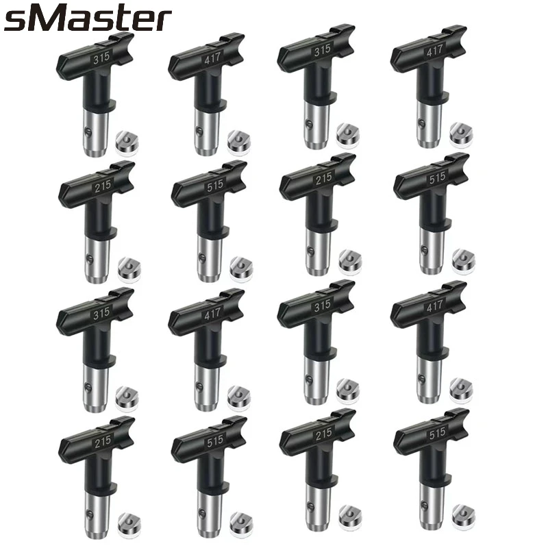 sMaster Spray Tips Reversible Tip Airless Spray Nozzles Black For Airless Paint Spray Sprayer 311/ 315/413/517/519/211/625/627