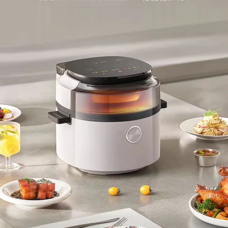 

Фритюрница Бытовая с воспалением паром для выпечки, невращающаяся поверхность, визуальный аппарат большой емкости для приготовления на пару и выпечки