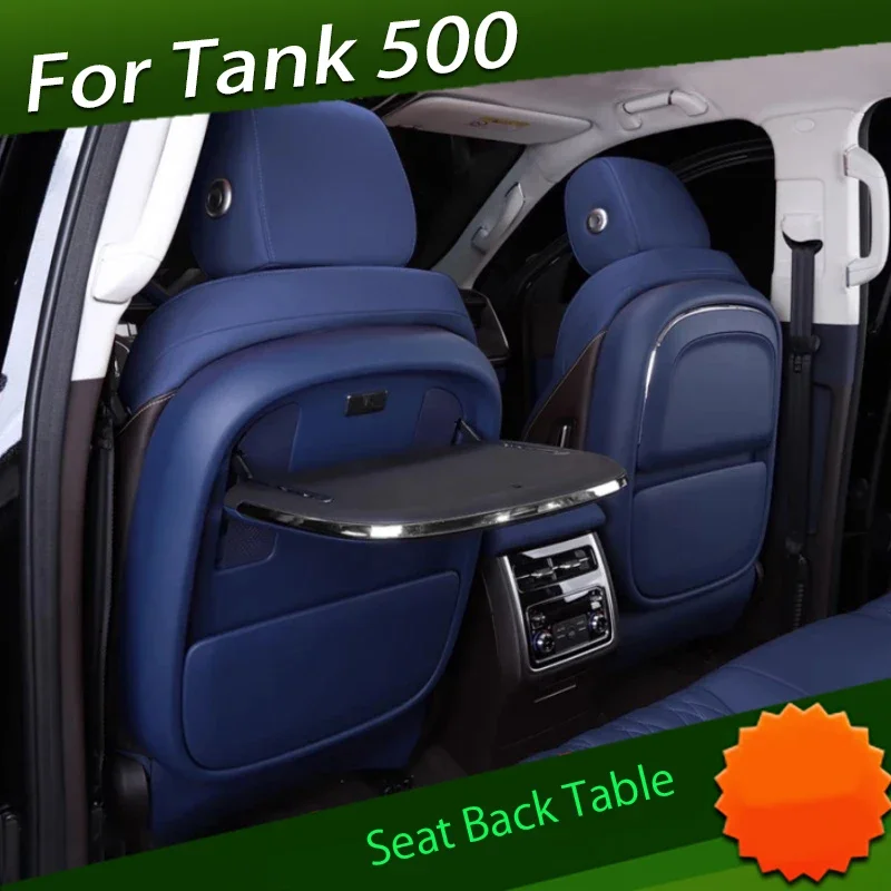 

Fit for GWM Tank 500 2022-2024 Small Table Seat Back Table Car Laptop Water Cup Holder Mobile Phone Wireless Charging Car Parts
